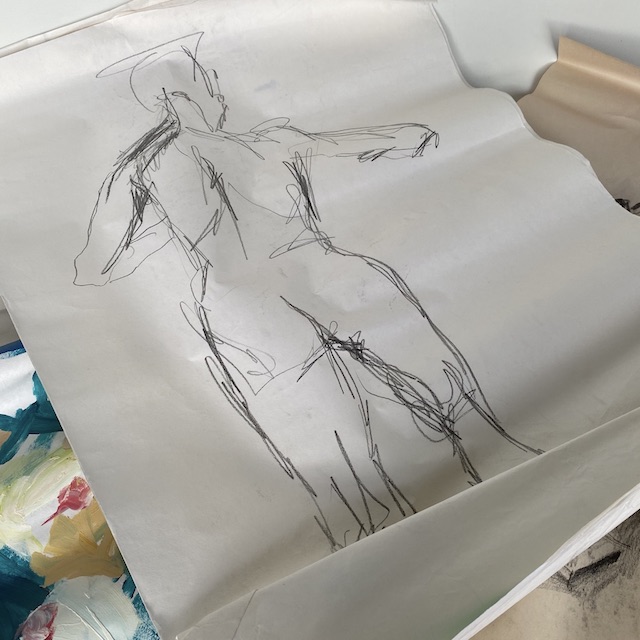 LIFE DRAWING, on Newsprint Rolls